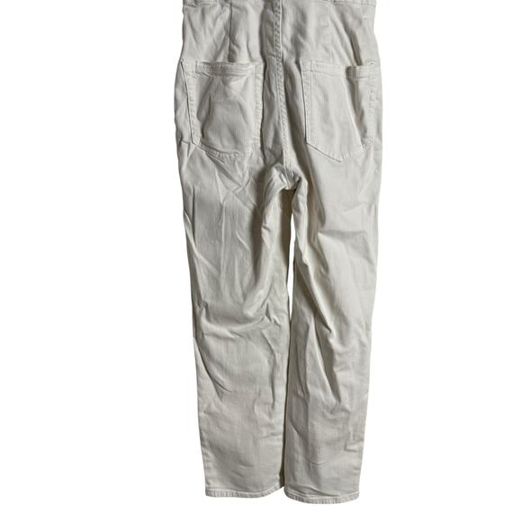 Good American Fit For Success White Denim Short Sleeve Jumpsuit Size Small - Picture 12 of 15